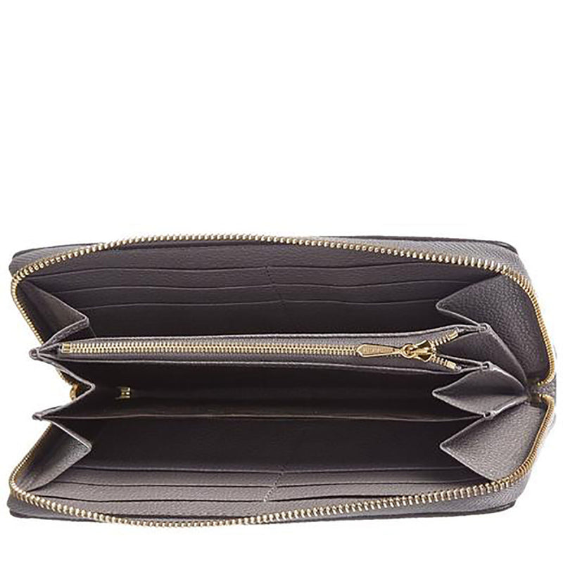 Gucci Zumi Zip Around Gray Long Wallet - Sunset Boutique