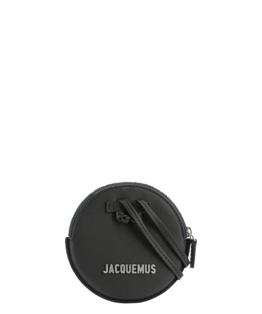 Jacquemus Le Pitchou Round Coin Purse, Black - Sunset Boutique