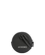 Jacquemus Le Pitchou Round Coin Purse, Black - Sunset Boutique
