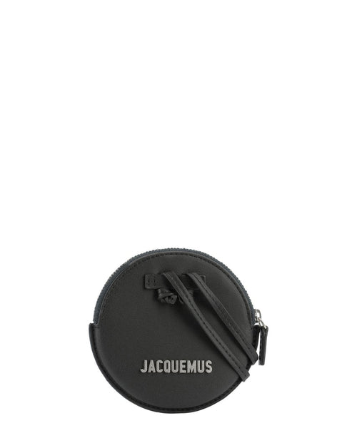 Jacquemus Le Pitchou Round Coin Purse, Black - Sunset Boutique