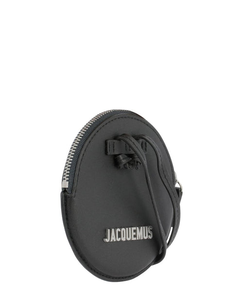 Jacquemus Le Pitchou Round Coin Purse, Black - Sunset Boutique