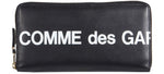 Comme Des Garçons SA0111HL  Huge Logo Leather Long Wallet, Black