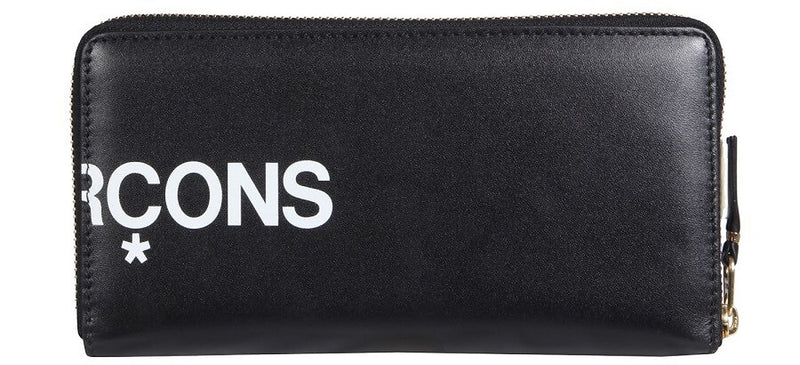 Comme Des Garçons SA0111HL  Huge Logo Leather Long Wallet, Black