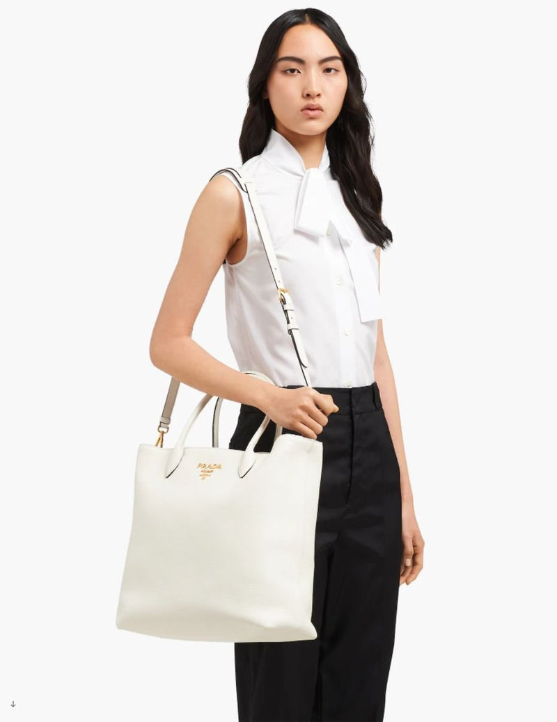Prada shoulder bag, Bianco S - Sunset Boutique