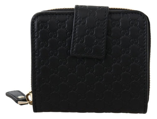 Gucci Black Leather GG Microguccissima French Wallet - Premium Wallets & Money Clips from Gucci - Just $645! Shop now at Sunset Boutique