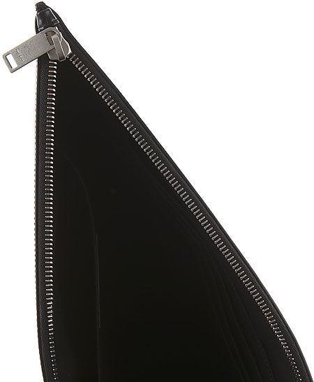 Saint Laurent Black Leather Rider Tablet Case